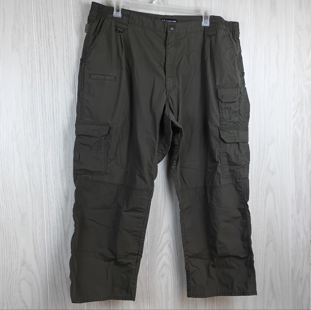 Men’s 46x28 511 5.11 Tactical Series Pants Cargo Utility, Green  Cotton